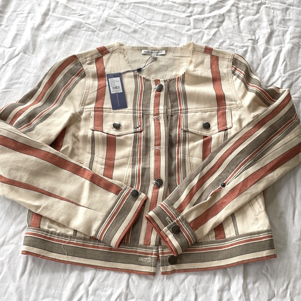 Rebecca Minkoff linen jacket, size xs
